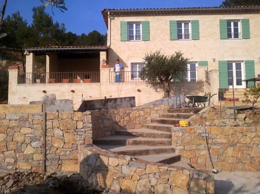 Natura Paysage Jardin Sur Mesure Lorgues Murs En Pierres 6