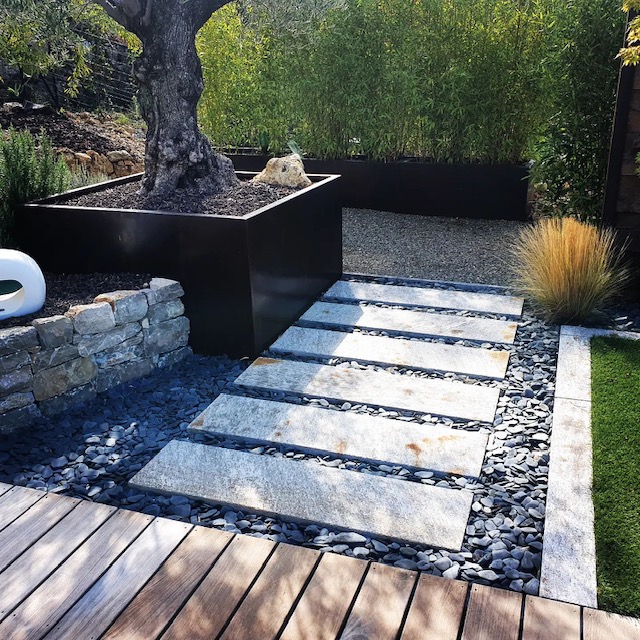 Natura Paysages Jardin Sur Mesure Lorgues Pas Japonais 2
