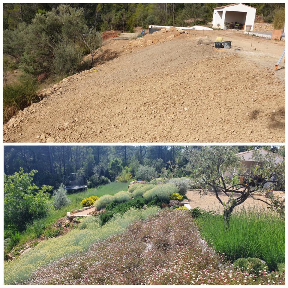 Natura Paysages Jardin Sur Mesure Lorgues Talus 6