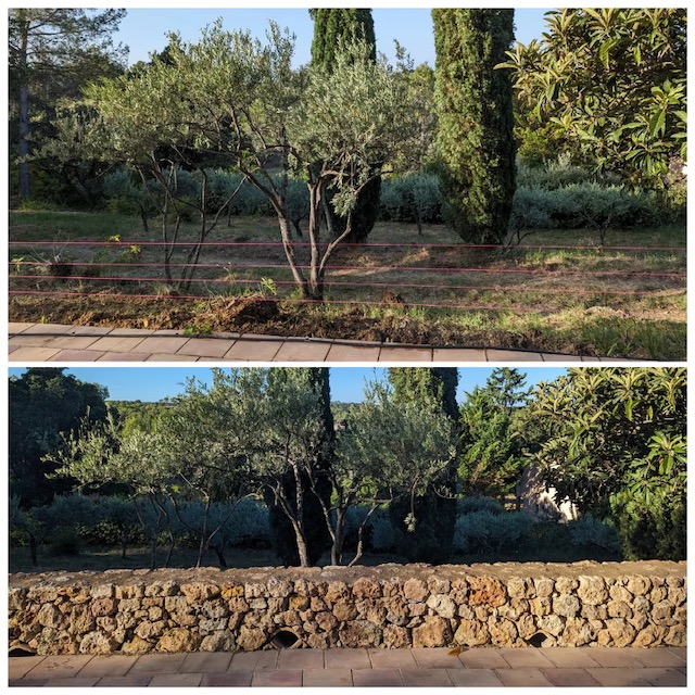Natura Paysages Jardin Sur Mesure Lorgues Mur Pierre Et Bois 10