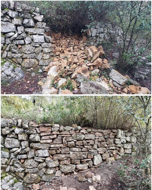 Natura Paysages Jardin Sur Mesure Lorgues Mur Pierre Et Bois 7